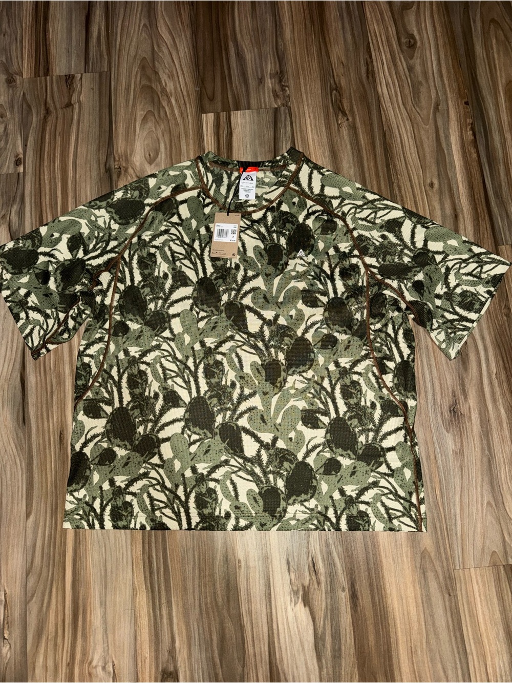 Size 2XL XXL Mens Nike ACG Chinati Dri-FIT ADV T-shirt Green Camo HV0587-229